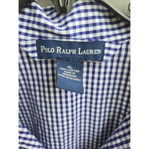 Polo Ralph Lauren Men’s Blue White Sleep Shirt Pajama Top XL - Picture 2 of 5